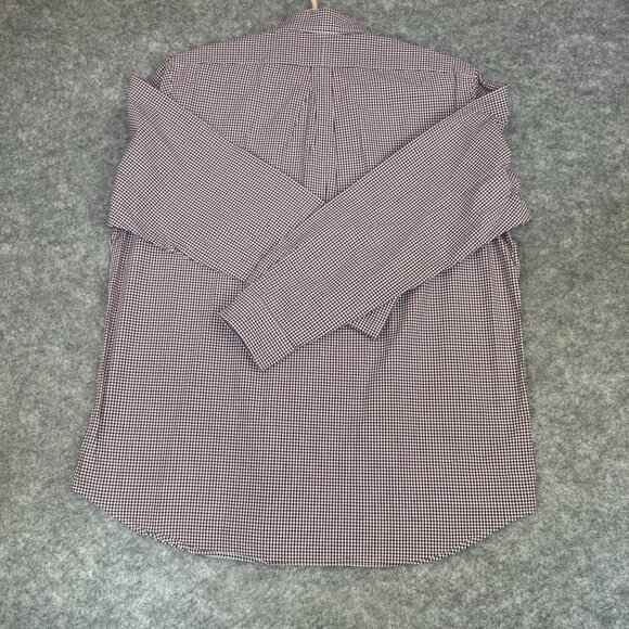 Ralph Lauren Mens XL Red Shirt Blue White Check Button Down Long Sleeve Cotton - Picture 13 of 13